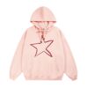 Creative Minimalist Star Print Hoodie
