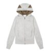 Retro Patchwork Leopard Print Slim-Fit Hoodie