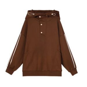 Versatile Brown Sport Hoodie